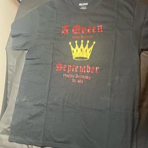 Custom September bday shirt